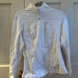 lululemon white workout jacket